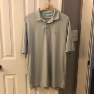 Onward Reserve light blue/pink striped polo men L